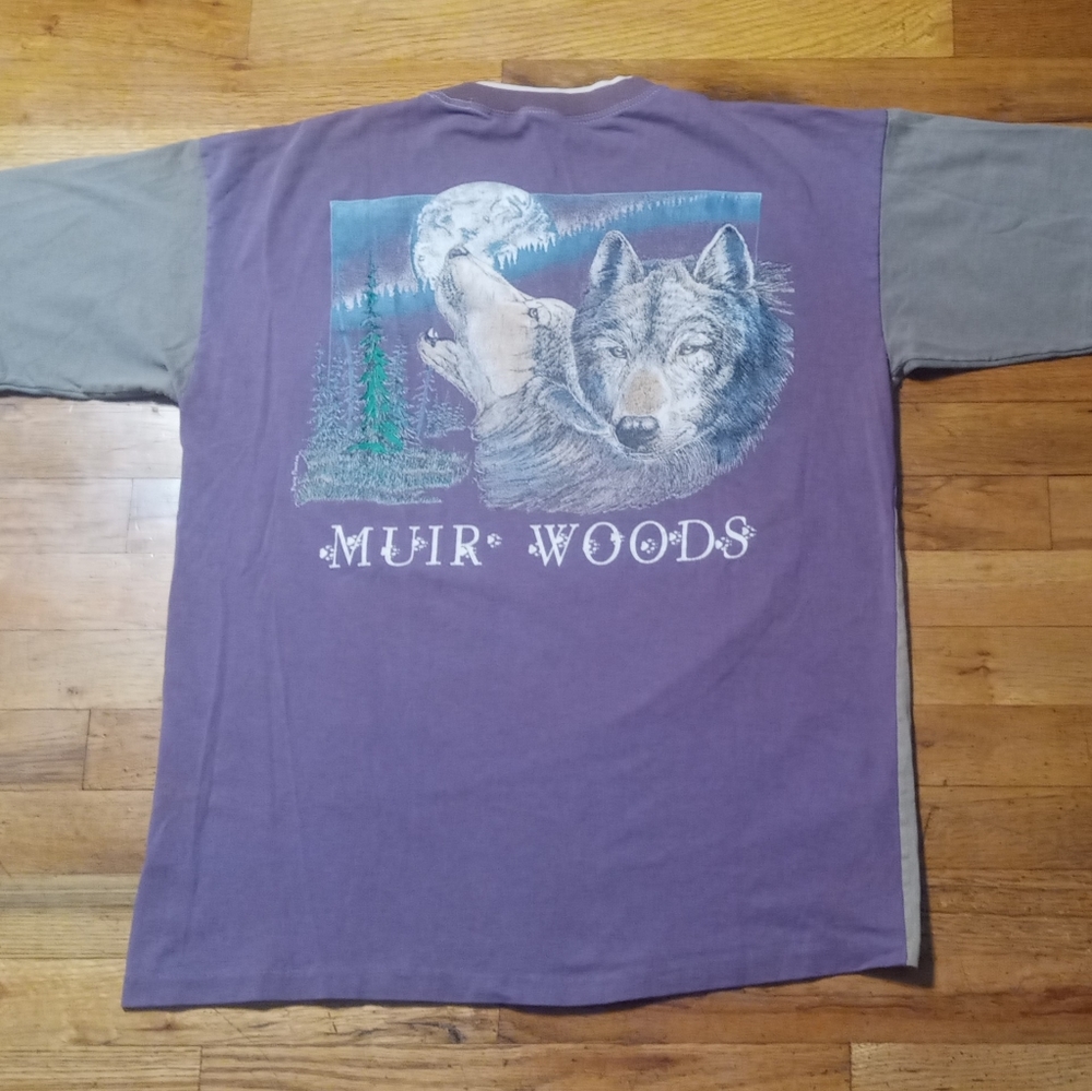 vintage 80s single stitch Colorado Wolf Souvenir t shirt outdoor animal hipster